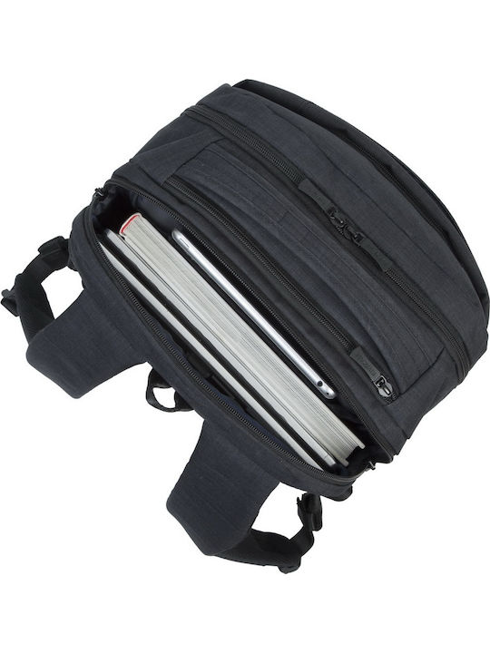 Rivacase Biscayne 8365 Τσάντα Πλάτης για Laptop 17.3" με Θύρα USB σε Μαύρο χρώμα