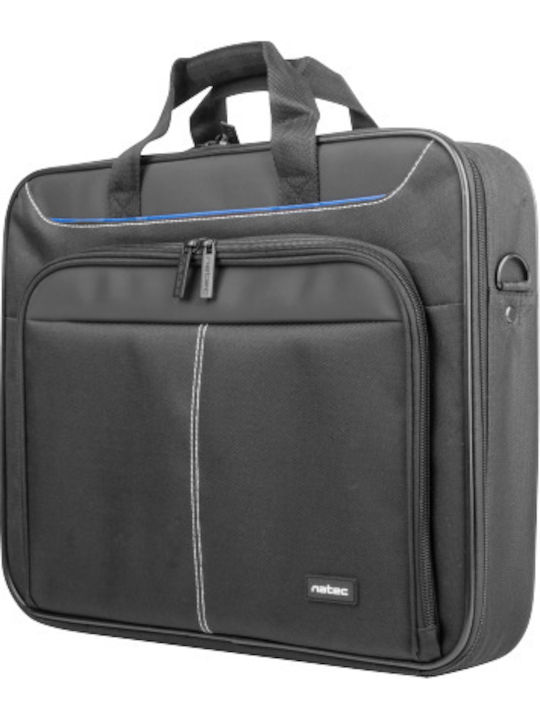 Natec Doberman Τσάντα Ώμου / Χειρός για Laptop 17.3" σε Μαύρο χρώμα