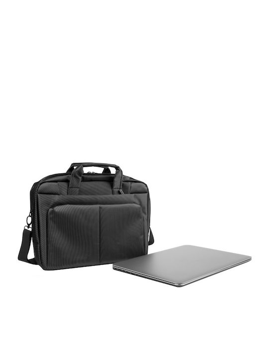 Natec Gazelle Αδιάβροχη Τσάντα Ώμου / Χειρός για Laptop 14" σε Μαύρο χρώμα