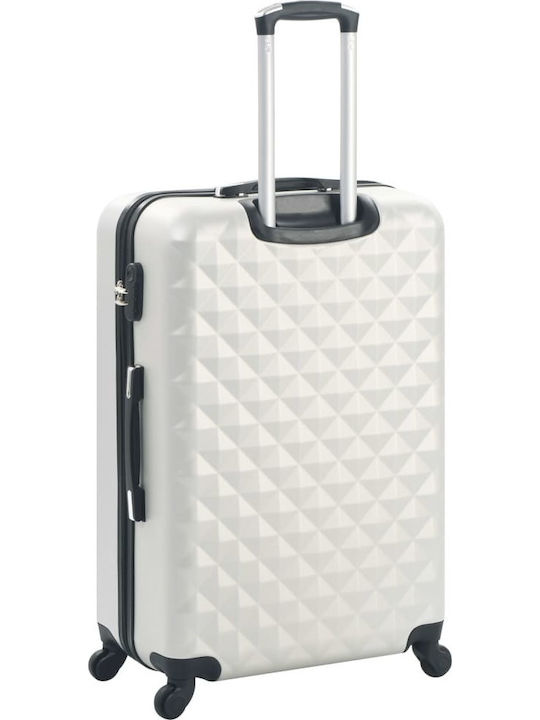 vidaXL vidaXL Hartkoffer Silber Maximale Höhe 78cm mit 4 Räder Set 3 Stück