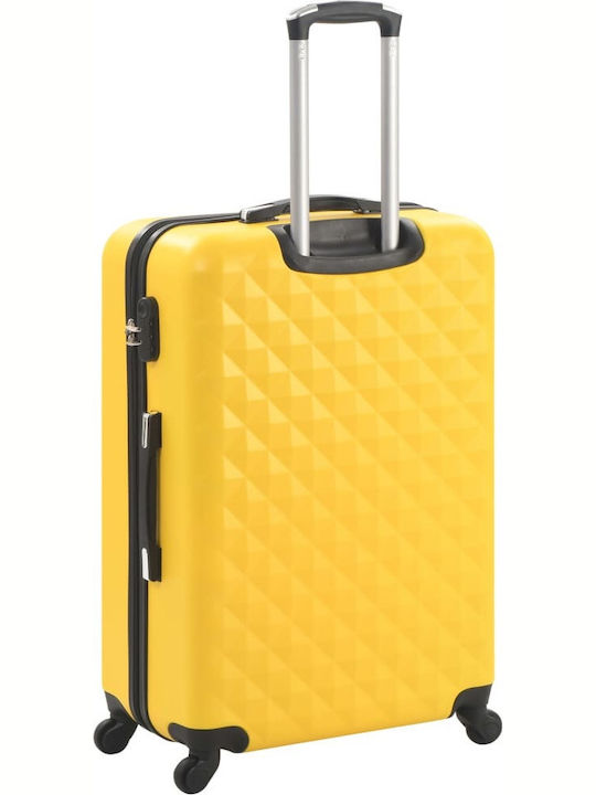vidaXL Valize De Călătorie Tough Galbene De Înălțime Maximă 76cm Cu 4 Roți Set 3 Buc