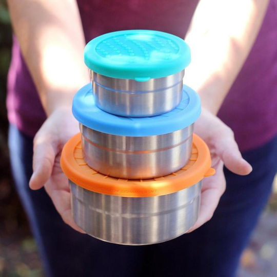 Ecolunchbox Inox Lunch Box Seal Cup Trio Silver 3pcs