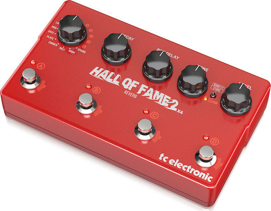 TC Electronic Hall Fame 2 x4 Pedală Efectul Reverberație Chitară electrică
