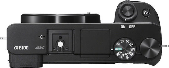 Sony α6100 Mirrorless Φωτογραφική Μηχανή Body Μαύρη