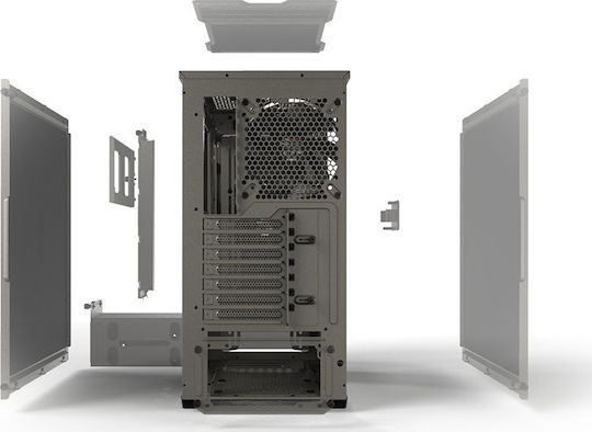 Be Quiet Pure Base 500 Midi Tower Κουτί Υπολογιστή Metallic Gray