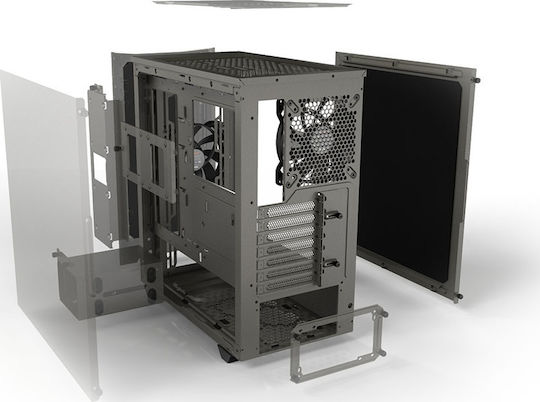 Be Quiet Pure Base 500 Midi Tower Κουτί Υπολογιστή Metallic Gray