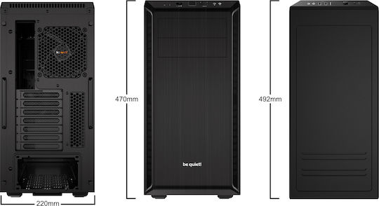 Be Quiet Pure Base 600 Midi Tower Κουτί Υπολογιστή Μαύρο