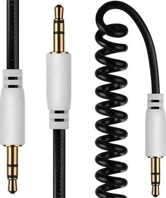 3.5mm male - 3.5mm male Cable Black 1m (Audio Spiral)