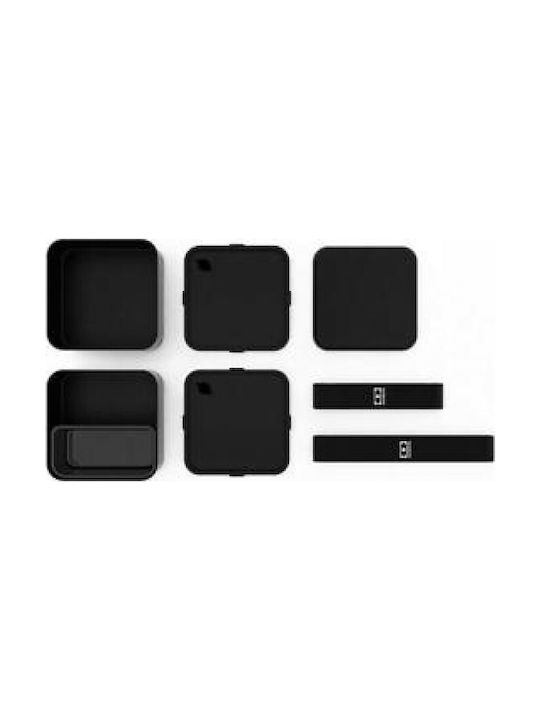 Monbento Bento Cutie pentru Mâncare Plastic Negru Potrivit pentru Cuptor cu Microunde 1700ml 1buc