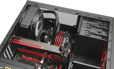 Corsair Carbide Spec-01 Gaming Midi Tower Κουτί Υπολογιστή με Πλαϊνό Παράθυρο Red LED