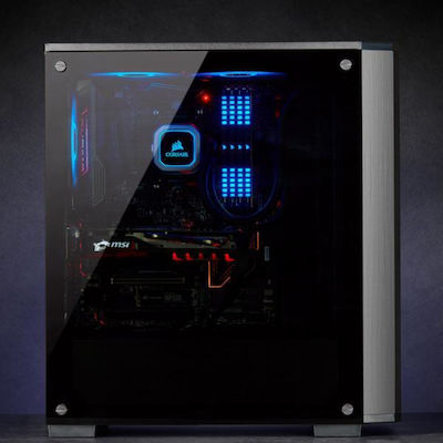 Corsair Carbide 175R RGB Gaming Midi Tower Κουτί Υπολογιστή με Πλαϊνό Παράθυρο Μαύρο
