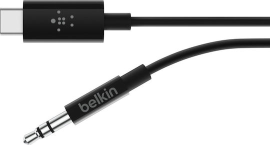 Belkin Regular USB 2.0 Cablu USB-C bărbătesc - 3,5 mm male Negru 1.8m (F7U079bt06-BLK)