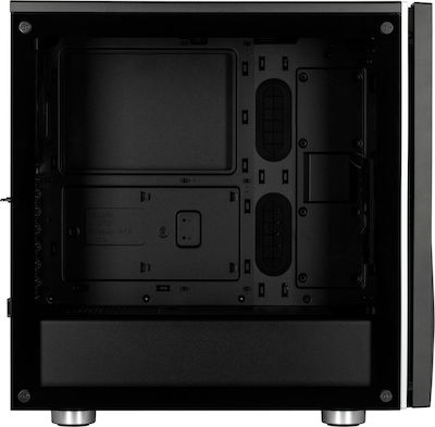 Corsair Carbide Spec-06 RGB Tempered Glass Gaming Midi Tower Κουτί Υπολογιστή με Πλαϊνό Παράθυρο Μαύρο