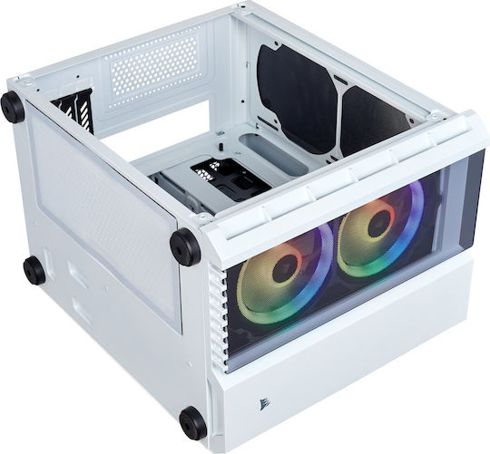 Corsair Crystal Series 280X RGB Gaming Middle Tower Carcasă Calculator cu Fereastră Laterală Alb