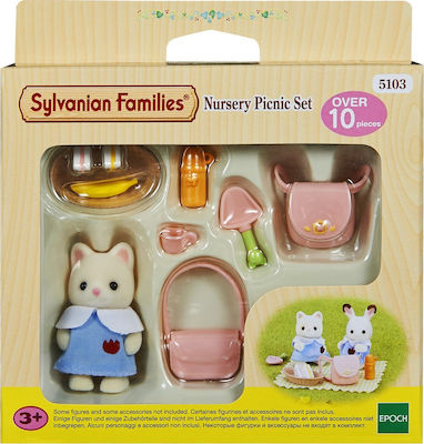 Epoch Toys Jucărie Miniatură Nursery Picnic Set Familii Sylvanian pentru 3+ Ani