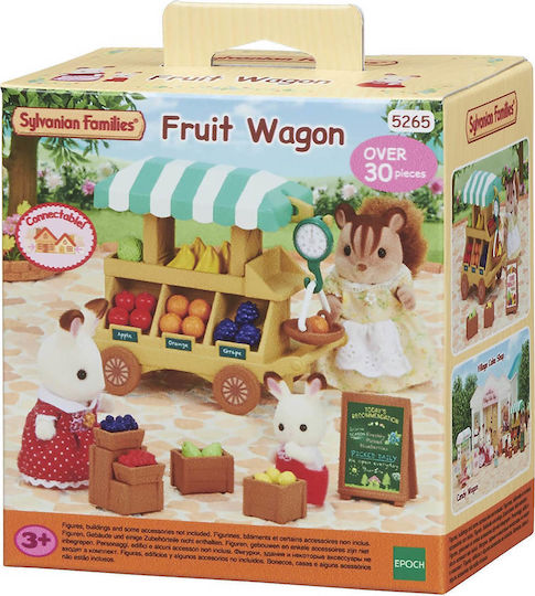 Epoch Toys Miniature Toy Fruit Wagon Sylvanian Families for 3+ Years 13cm. (Various Designs/Assortments of Designs) 1pc