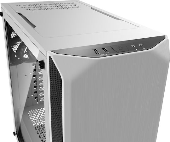Be Quiet Pure Base 500 Gaming Midi Tower Κουτί Υπολογιστή με Πλαϊνό Παράθυρο Λευκό