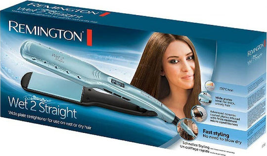 Remington Wet2Straight S7350 Πρέσα Μαλλιών με Κεραμικές Πλάκες