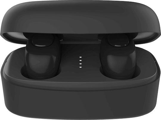 Elari EarDrops In-ear Bluetooth Handsfree Căști cu Carcasă de Încărcare Negru