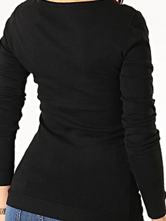 Guess Women's Long Sleeve Sweater Black