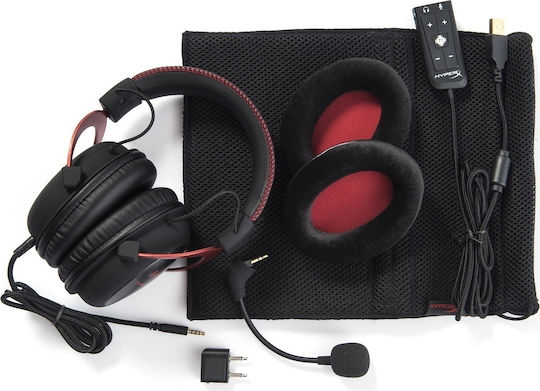 HyperX Cloud II Over Ear Gaming Headset with USB / 3.5mm Connection Red