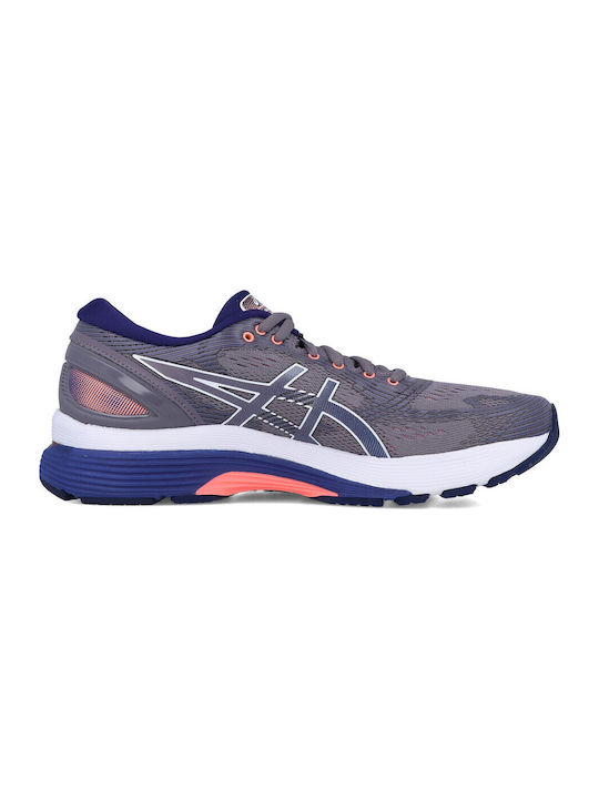 Gel-Nimbus 21 Damen Sportschuhe Laufen Lavender Grey / Dive Blue