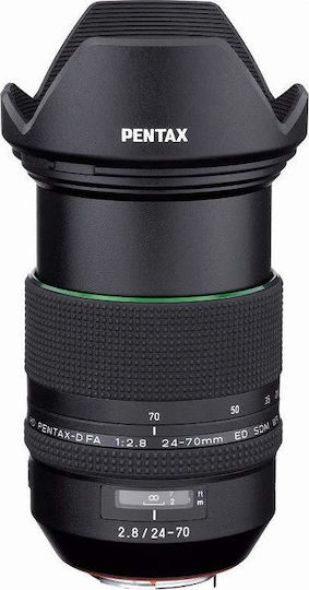 Pentax DSLR Φωτογραφική Μηχανή K-1 Mark II Full Frame Kit (HD D FA 24-70mm F2.8ED SDM WR) Black