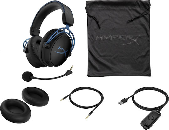HyperX Cloud Alpha S Über Ohr Gaming-Headset mit Verbindung 3,5mm Blau