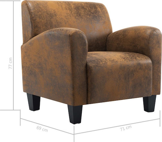 Sessel Braun 71x69x77cm