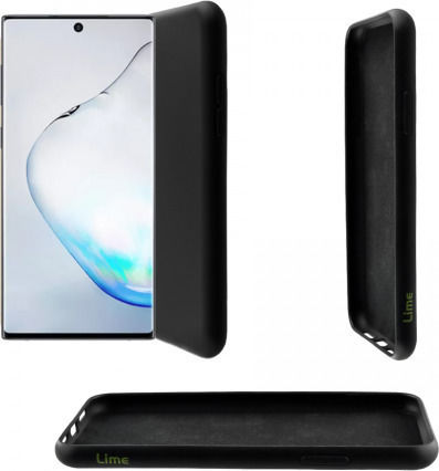 Lime Back Cover Σιλικόνης Μαύρο (Galaxy Note 10+)