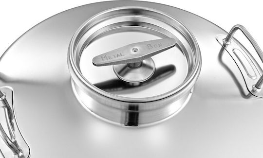 Metal Box Recipient din Oțel Inoxidabil 28B180 Open Top / Flat Bottom 15lt 28B180-15