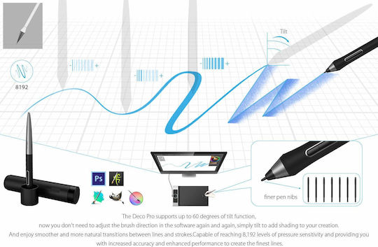 XP-Pen Deco Pro Small Γραφίδα Σχεδίασης χωρίς Οθόνη