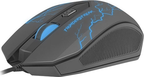 Thunderstreak 4W1 Σετ Gaming Πληκτρολόγιο με Μεμβράνης διακόπτες και Φωτιζόμενα πλήκτρα & Ποντίκι (Αγγλικό US)