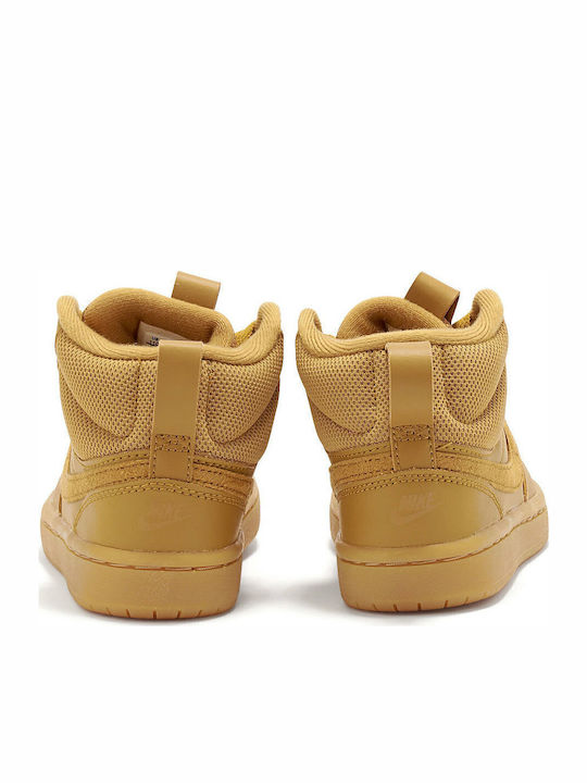 Court Court Borough Mid 2 Kids Sports Shoes Basketball with Laces Brown
