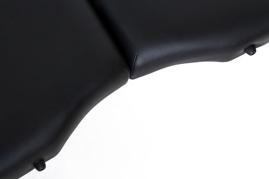 Rest Pro VIP Oval 3 Κρεβάτι Μασάζ και Φυσικοθεραπείας Φορητό/Πτυσσόμενο Μαύρο από Ξύλο 192x70εκ.