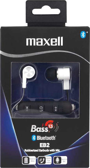 Maxell B13-EB2 In-ear Bluetooth Handsfree Ακουστικά Λευκά