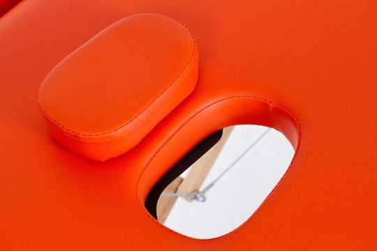 Rest Pro Classic 2 Wooden Portable/Folding Orange Massage and Physiotherapy Bed 192x70cm