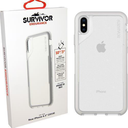 Griffin Survivor Endurance Umschlag Rückseite Silikon Transparent (iPhone XS Max)