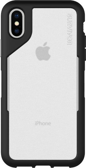 Griffin Survivor Endurance Back Cover Σιλικόνης Μαύρο (iPhone X / Xs)