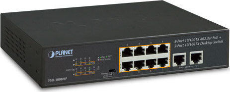 Planet FSD-1008HP Negestionat L2 PoE+ Switch cu 8 Porturi Ethernet
