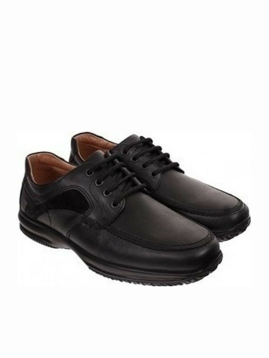 Boxer Men's Leather Casual Shoes Black