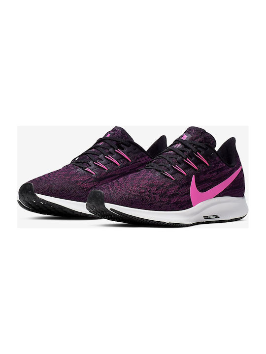 Nike Air Zoom Pegasus 36 Γυναικεία Running Black / Pink Blast / True Berry / White