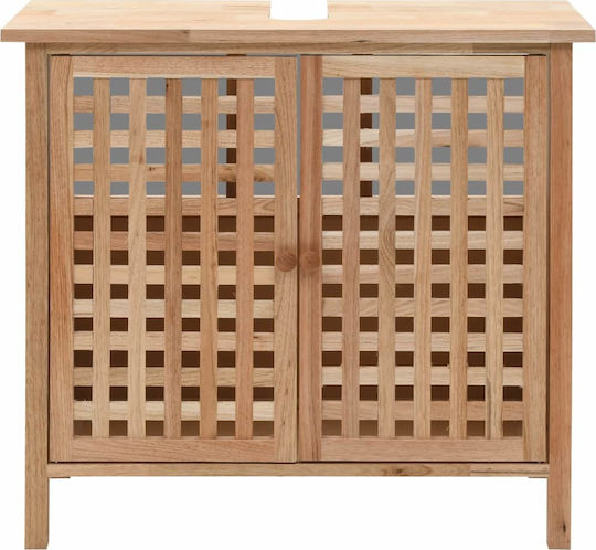 vidaXL Bathroom Cabinet L66xW29xH61cm Natural