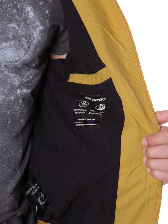 Geci Barbati Bomber Waterproof și cu protecție împotriva vântului Galben