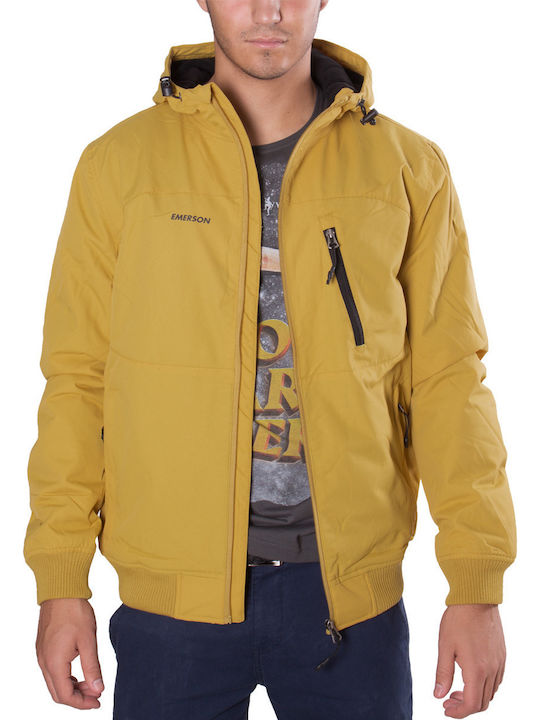 Geci Barbati Bomber Waterproof și cu protecție împotriva vântului Galben