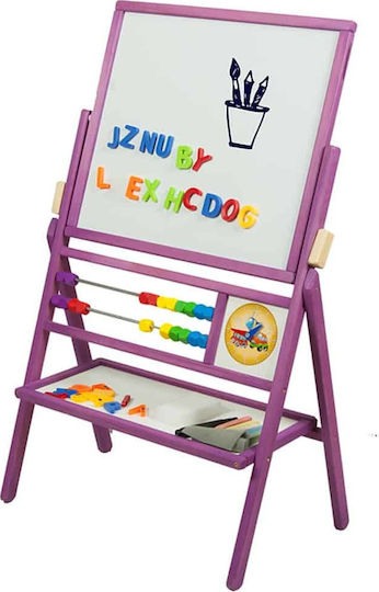 3ToysM 3ToysM Magnetische Tafel Schwarzes Brett Beidseitig Boden 56x36x98cm