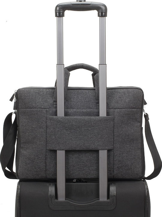Rivacase Lantau Τσάντα Ώμου / Χειρός για Laptop 15.6" σε Μαύρο χρώμα