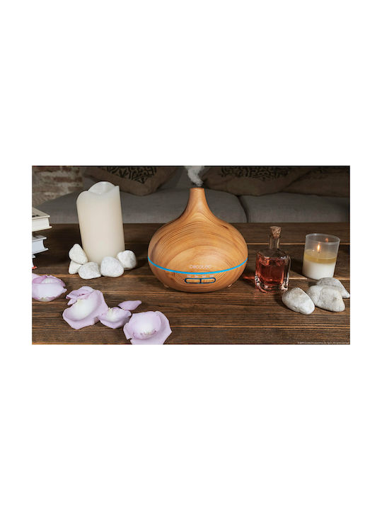 Cecotec Led Ultrasonic Aromatherapy Diffuser Pure Aroma 300 Yang with Timer Brown 300ml