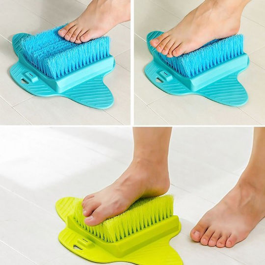 GlobalExpress Exfoliation & Foot Massage Brush Brush Exfoliation Light Blue 1pcs
