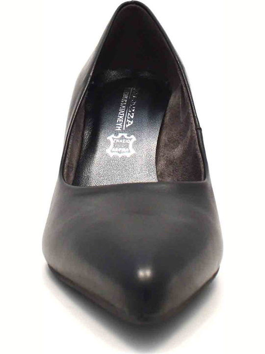 Leather Black High Heels